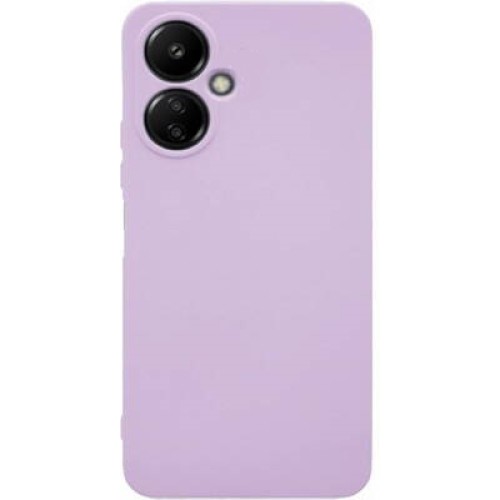 Θήκη TPU Σιλικόνης με Υφασμάτινη Επένδυση για Xiaomi Redmi 13C 5G - Μωβ