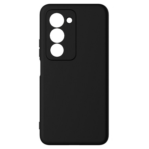 Θήκη TPU Σιλικόνης με Υφασμάτινη Επένδυση για Xiaomi Redmi 15 - Μαύρο