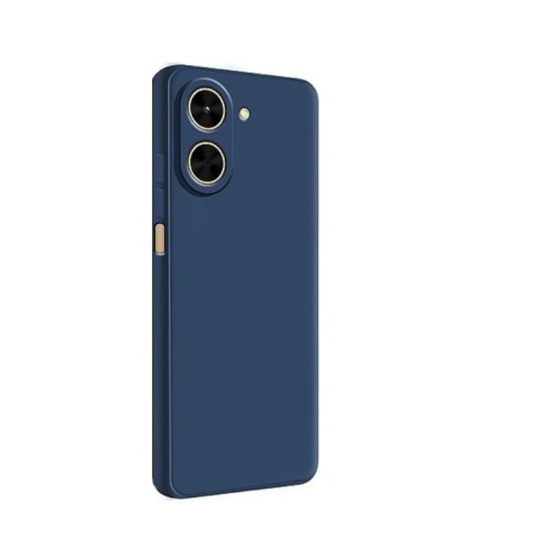 Θήκη TPU Σιλικόνης με Υφασμάτινη Επένδυση για Xiaomi Redmi A5 - Μπλε
