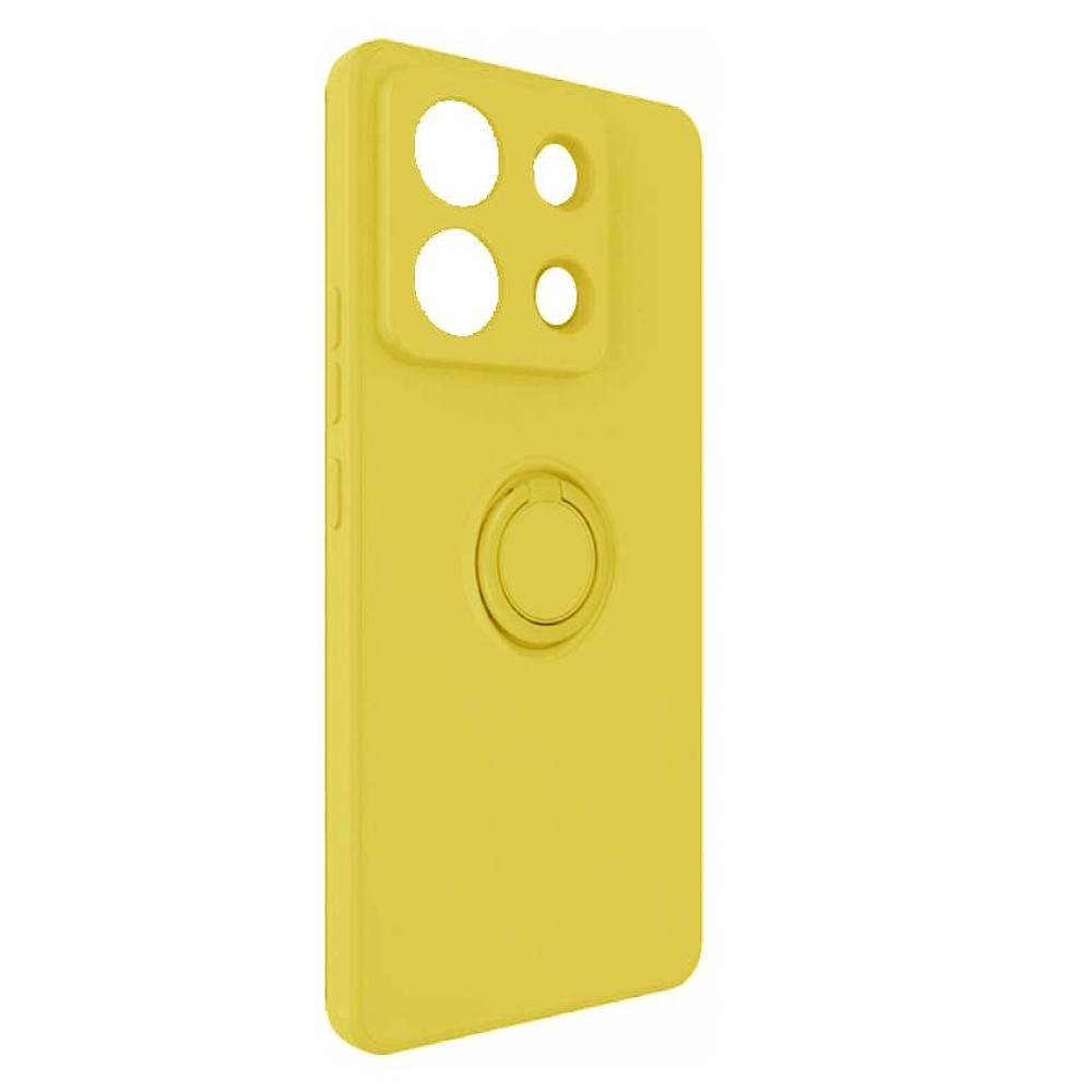 Θήκη Finger Grip για Xiaomi Redmi Note 13 4G με Βάση Στήριξης - Κίτρινο