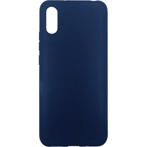 Θήκη TPU Σιλικόνης με Υφασμάτινη Επένδυση για Xiaomi Redmi 9A / 9AT - Μπλε