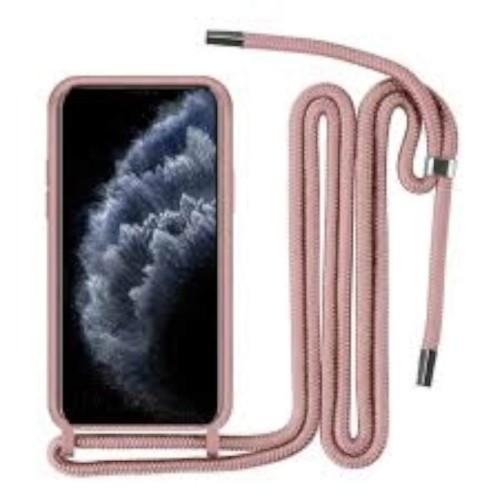 Θήκη Σιλικόνης με Κορδόνι Κολιέ για Xiaomi Redmi Note 13 Pro 4G / Poco M6 Pro - Ροζ
