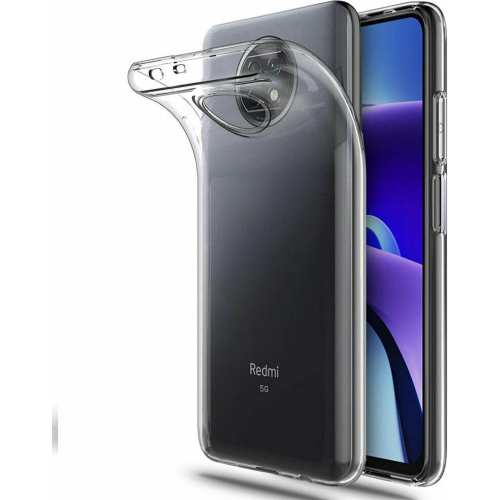 Θήκη TPU Σιλικόνης 1 mm για Xiaomi Redmi Note 9T - Διάφανο