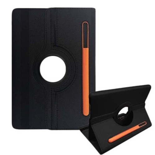 Περιστρεφόμενη Θήκη Tablet Book Style με Βάση για Πενάκι για Samsung Galaxy Tab S7 Plus T970 / T975 / T976 - Μαύρο