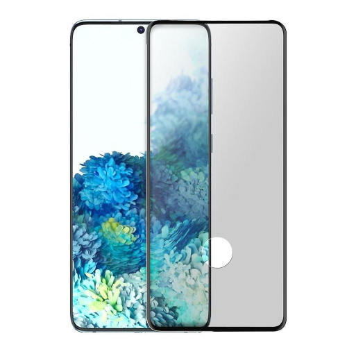 Tempered Glass με Μεμβράνη στο Δακτυλικό Αποτύπωμα για Samsung Galaxy S22 Plus - Μαύρο Πλαίσιο / Περιμετρική Κόλλα