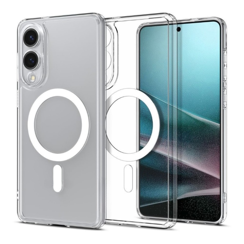 Θήκη TPU Σιλικόνης 1.5mm με Ενισχυμένες Γωνίες και MagSafe για Samsung Galaxy S25 Edge - Διάφανο