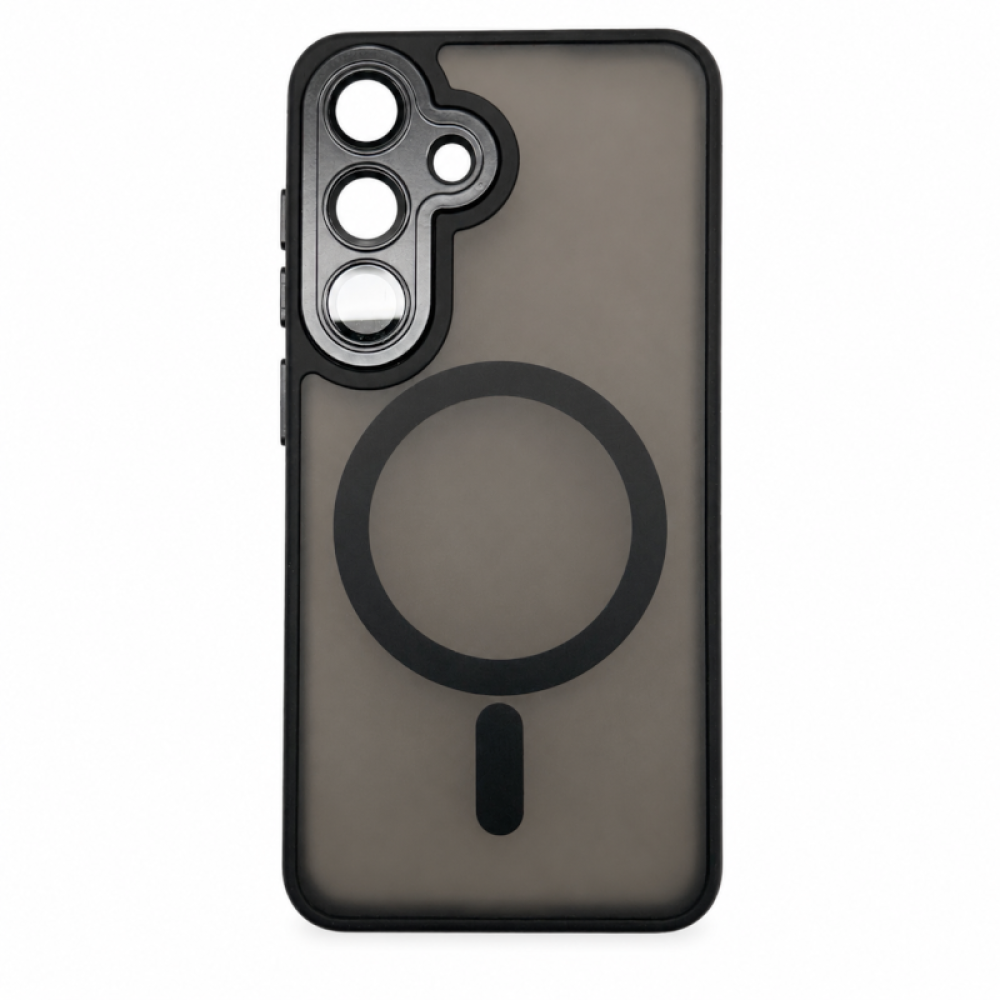 Σκληρή Θήκη με MagSafe και Προστασία Κάμερας για Samsung Galaxy S25 - Μαύρο