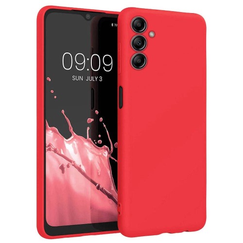 Θήκη TPU Σιλικόνης με Υφασμάτινη Επένδυση για Samsung Galaxy S26 - Κόκκινο