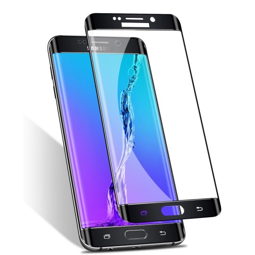Full Tempered Glass Τζαμάκι Προστασίας για Samsung Galaxy S6 Edge - Μαύρο