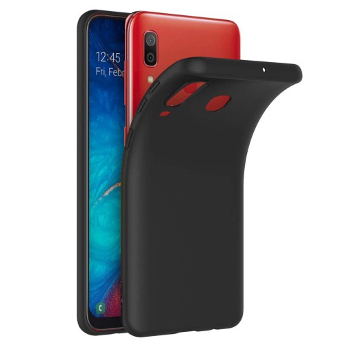 Θήκη TPU Σιλικόνης για Galaxy A30 / A20 - Μαύρη Ματ