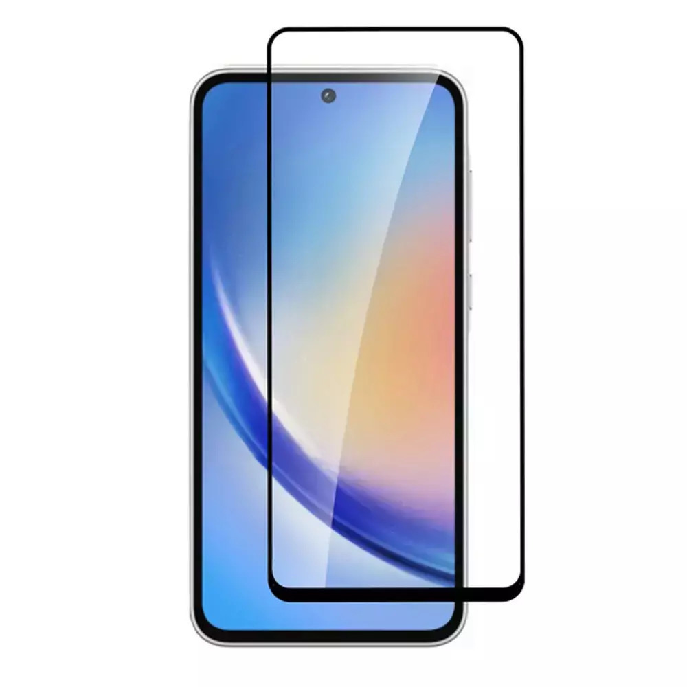 Tempered Glass / Τζαμάκι Προστασίας FULL GLUE για Samsung Galaxy A35 / A55 - Μαύρο Πλαίσιο