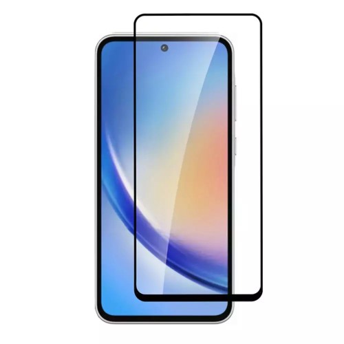Tempered Glass / Τζαμάκι Προστασίας FULL GLUE για Samsung Galaxy A35 / A55 - Μαύρο Πλαίσιο
