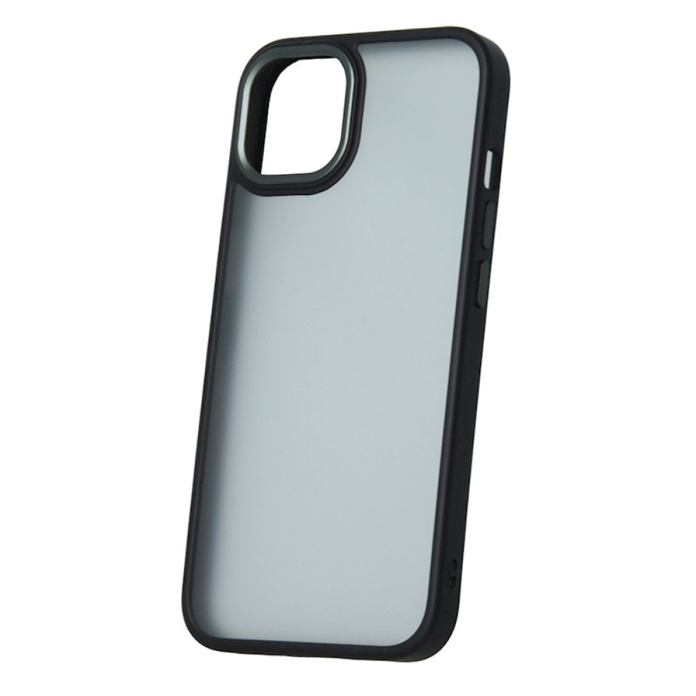 Σκληρή Θήκη Satin Matt για iPhone 16 Plus - Μαύρο Πλαίσιο