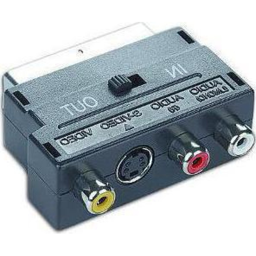 Αντάπτορας Αμφίδρομος Cablexpert Scart σε 3 RCA / SVIDEO (CCV-4415)