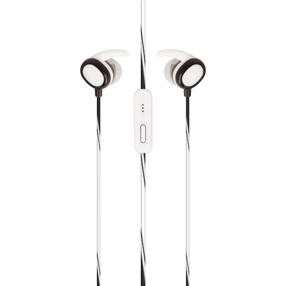 Ακουστικά Setty Sport In-ear Handsfree - Λευκό