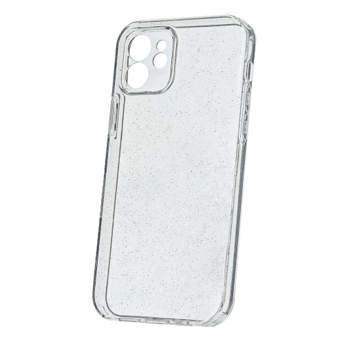 Θήκη TPU Σιλικόνης με Glitter για iPhone 17 - Διάφανο