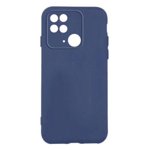 Θήκη TPU Σιλικόνης με Υφασμάτινη Επένδυση για Xiaomi Redmi 10C - Σκούρο Μπλε