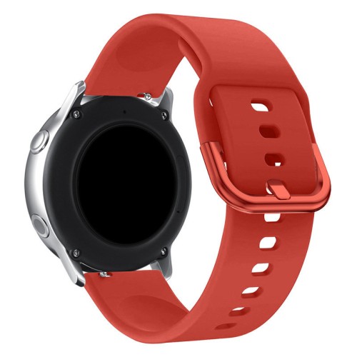 Universal Λουράκι TPU Σιλικόνης για Ρολόι Smartwatch 20mm - Κόκκινο