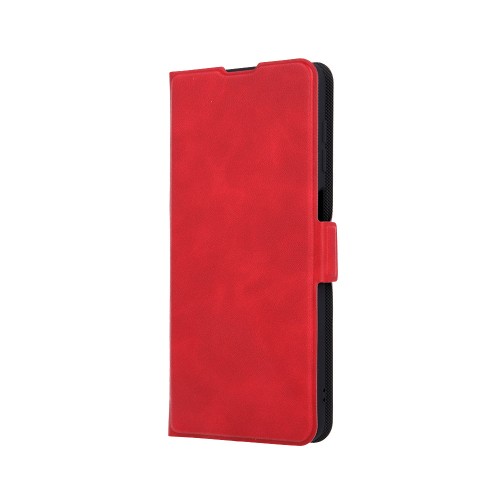 Μαγνητική Θήκη Δερματίνης Book Mono Style για Samsung Galaxy S23 Plus - Κόκκινο