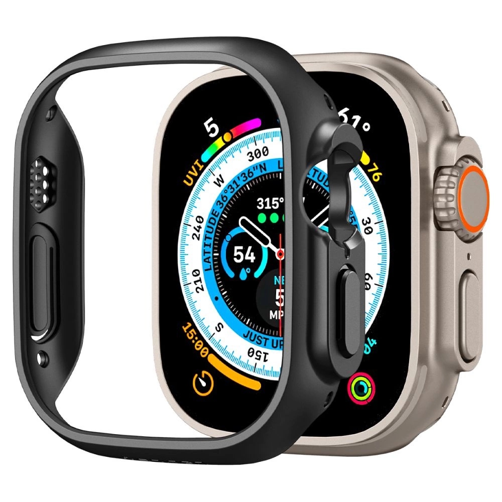 Spigen Θήκη Thin Fit για Apple Watch 49mm - Μαύρο
