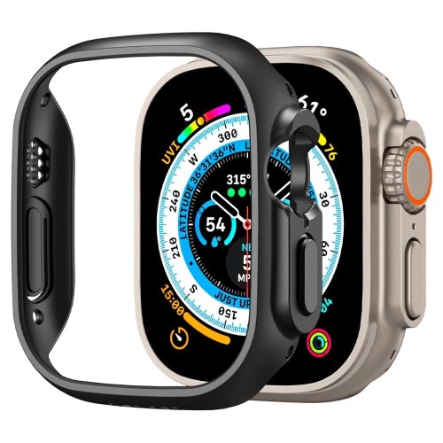 Spigen Θήκη Thin Fit για Apple Watch 49mm - Μαύρο