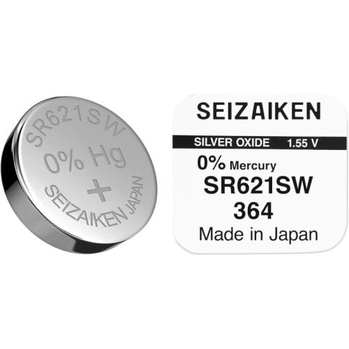 Seizaiken 364 / 363 Μπαταρία Silver Oxide Ρολογιών SR621SW / SR60 1.55V 1τμχ