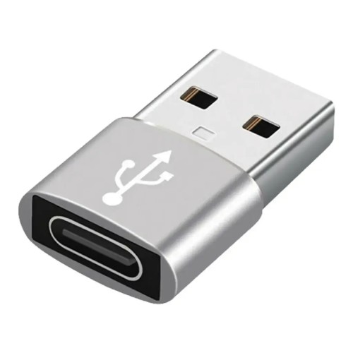 Sunix Αντάπτορας USB A Αρσενικό σε Type C Θηλυκό QC3.0 - Μαύρο