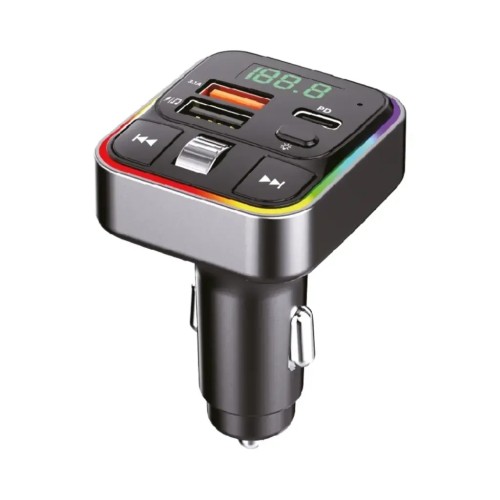 Sunix FM Transmitter Φορτιστής Αυτοκινήτου MP3 Bluetooth V5.3 - Μαύρο