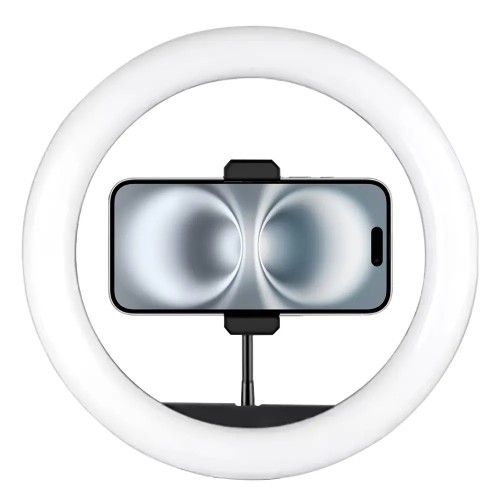 Sunix RGB LED Ring Light 36cm με Τρίποδο / Βάση για Κινητό - Μαύρο MJ36