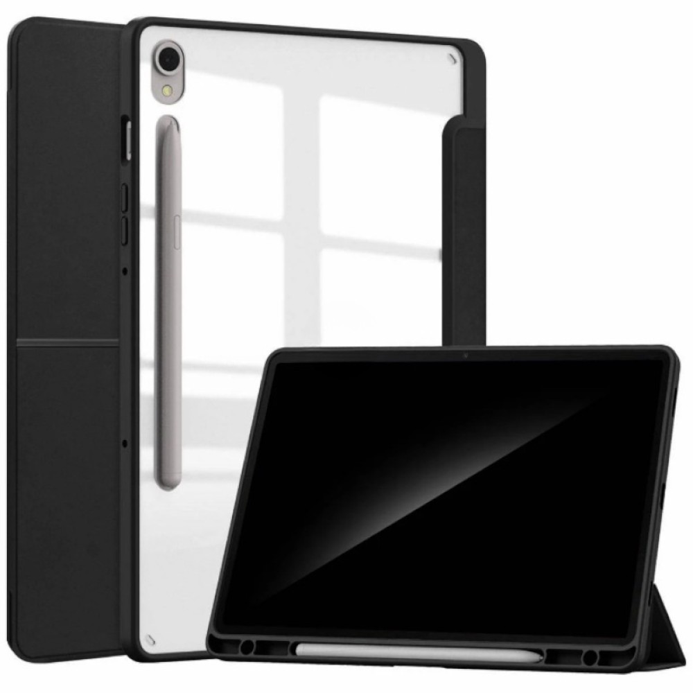Θήκη Tablet Book Style Symmetry με Θέση για Πενάκι για iPad 10.9 2022 (10 Gen.) / 10.9 2025 (A16) - Μαύρο