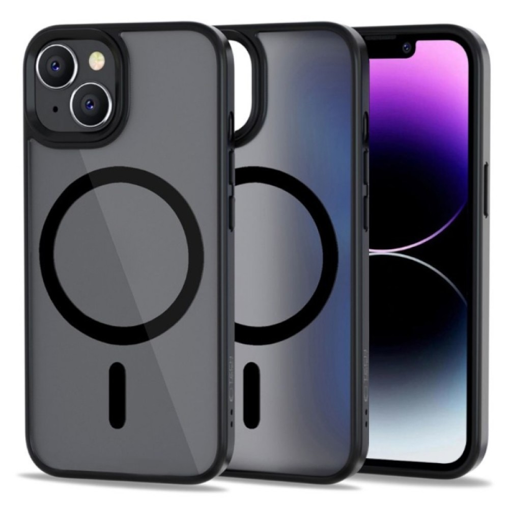 Tech-Protect Σκληρή Θήκη MagMat με MagSafe για iPhone 13 - Μαύρο Φιμέ