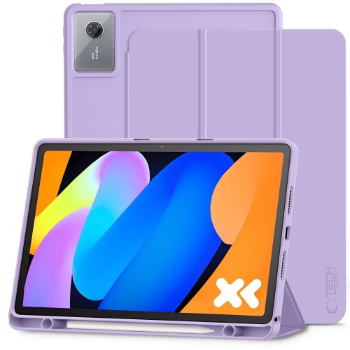 Tech-Protect Θήκη Trifold με Θέση για Πενάκι για Lenovo Idea Tab 11.0 TB336FU / TB336ZU - Μωβ