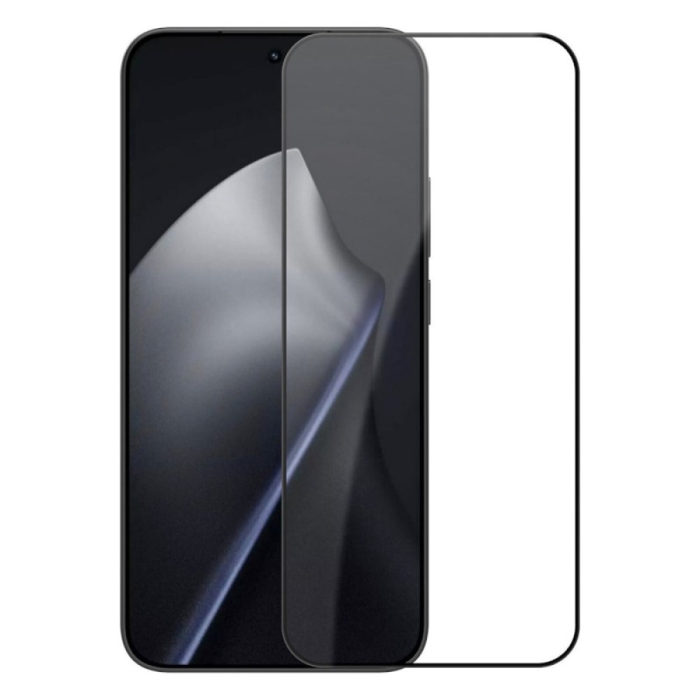 Tempered Glass FULL GLUE για Xiaomi 15T - Μαύρο Πλαίσιο
