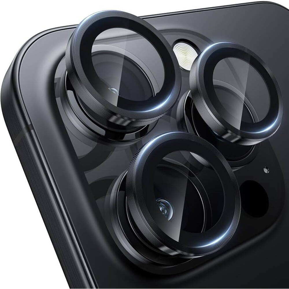 Tempered Glass / Προστατευτικά Τζαμάκια Κάμερας για iPhone 18 Pro / 18 Pro Max - Μαύρο