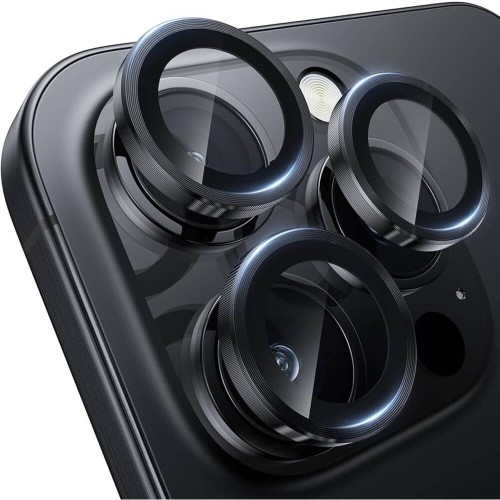 Tempered Glass / Προστατευτικά Τζαμάκια Κάμερας για iPhone 18 Pro / 18 Pro Max - Μαύρο