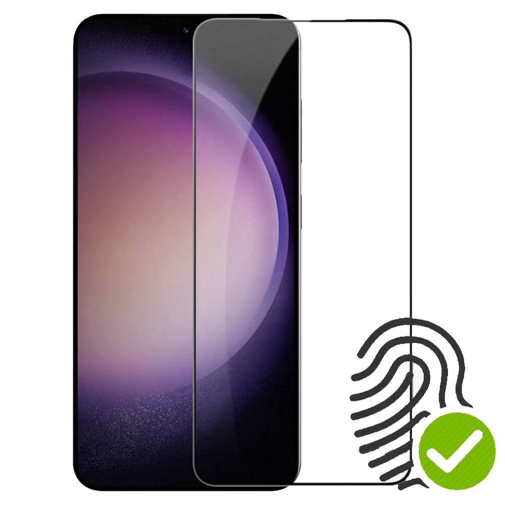 Tempered Glass FULL GLUE για Samsung Galaxy S26 Ultra / Λειτουργεί το Δακτυλικό Αποτύπωμα - Μαύρο Πλαίσιο