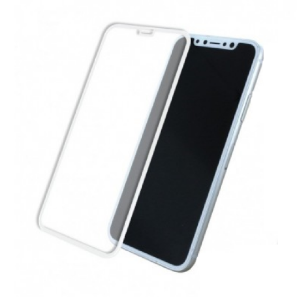 5D Tempered Glass για iPhone X / XS / 11 Pro - Λευκό