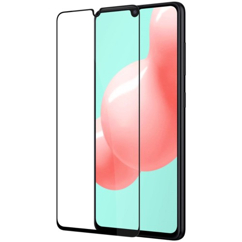 FULL GLUE Tempered Glass για Samsung Galaxy A41 - Μαύρο Πλαίσιο