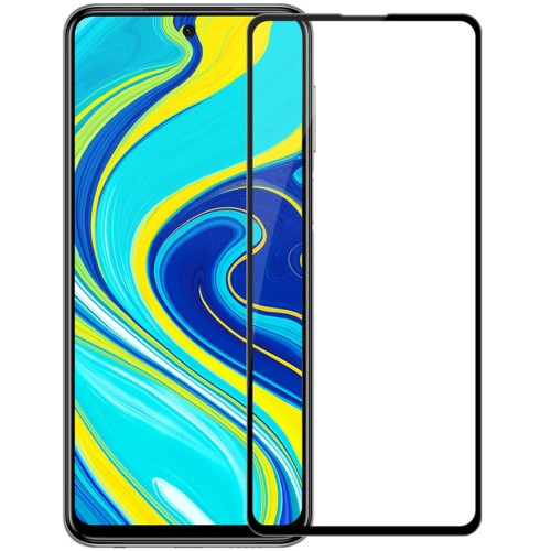 Tempered Glass FULL GLUE για Xiaomi Redmi Note 9s / 9 Pro / Poco X3 / Poco F3 / Mi 11i - Μαύρο Πλαίσιο