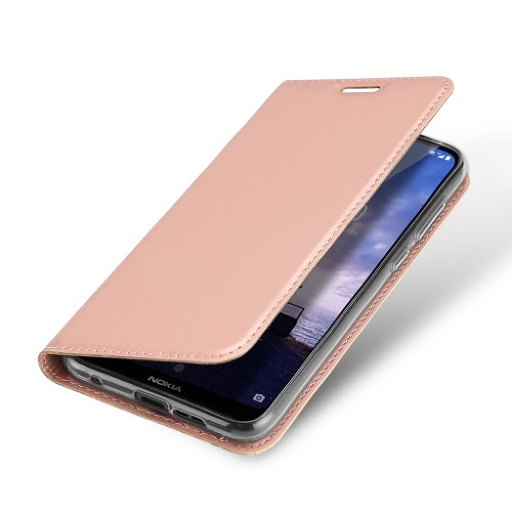 Θήκη Dux Premium Book Style για Nokia 6.1 Plus - Rose Gold