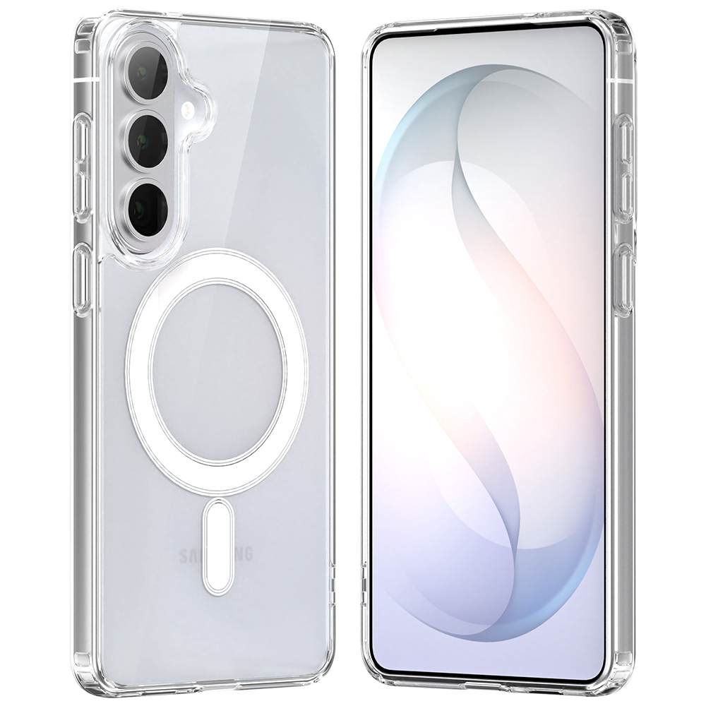 Θήκη TPU Σιλικόνης 1.5mm με Ενισχυμένες Γωνίες και MagSafe για Samsung Galaxy S25 FE / S26 FE - Διάφανο