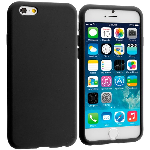 Θήκη TPU Σιλικόνης για iPhone 6 Plus - 6s Plus - Ματ Μαύρη