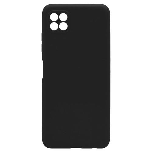Θήκη TPU Σιλικόνης με Υφασμάτινη Επένδυση για Samsung Galaxy A22 5G - Μαύρο