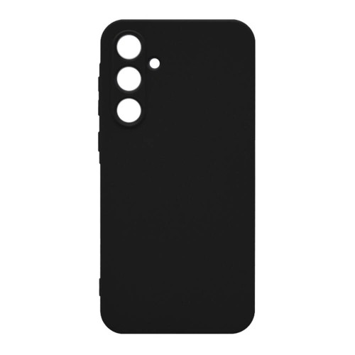 Θήκη TPU Σιλικόνης με Υφασμάτινη Επένδυση για Samsung Galaxy A35 - Μαύρο