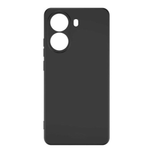 Θήκη TPU Σιλικόνης με Υφασμάτινη Επένδυση για Xiaomi Poco X7 Pro - Μαύρο