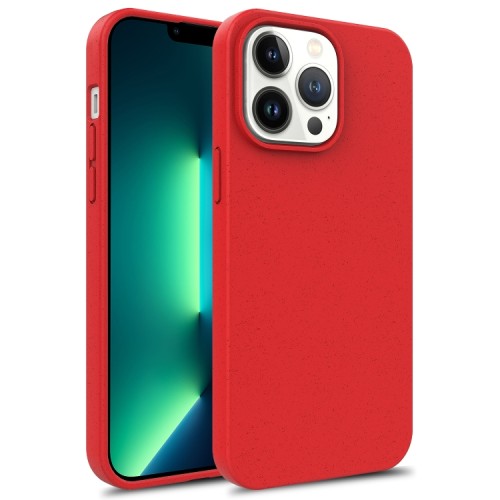 Θήκη TPU Σιλικόνης με Υφασμάτινη Επένδυση για iPhone 15 Pro Max - Κόκκινο