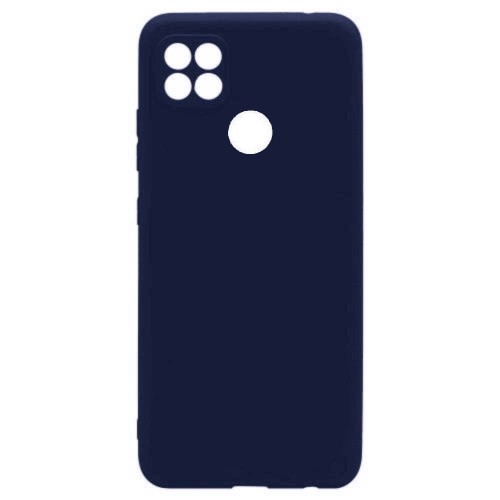 Θήκη TPU Σιλικόνης με Υφασμάτινη Επένδυση για Xiaomi Redmi 9C / Redmi 10A - Σκούρο Μπλε
