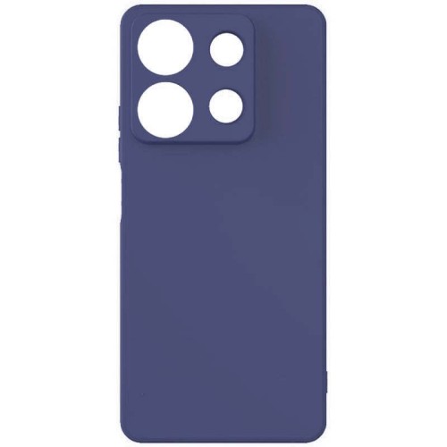 Θήκη TPU Σιλικόνης με Υφασμάτινη Επένδυση για Xiaomi Redmi Note 13 5G - Σκούρο Μπλε