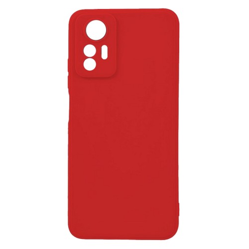 Θήκη TPU Σιλικόνης με Υφασμάτινη Επένδυση για Xiaomi Redmi Note 12s - Κόκκινο