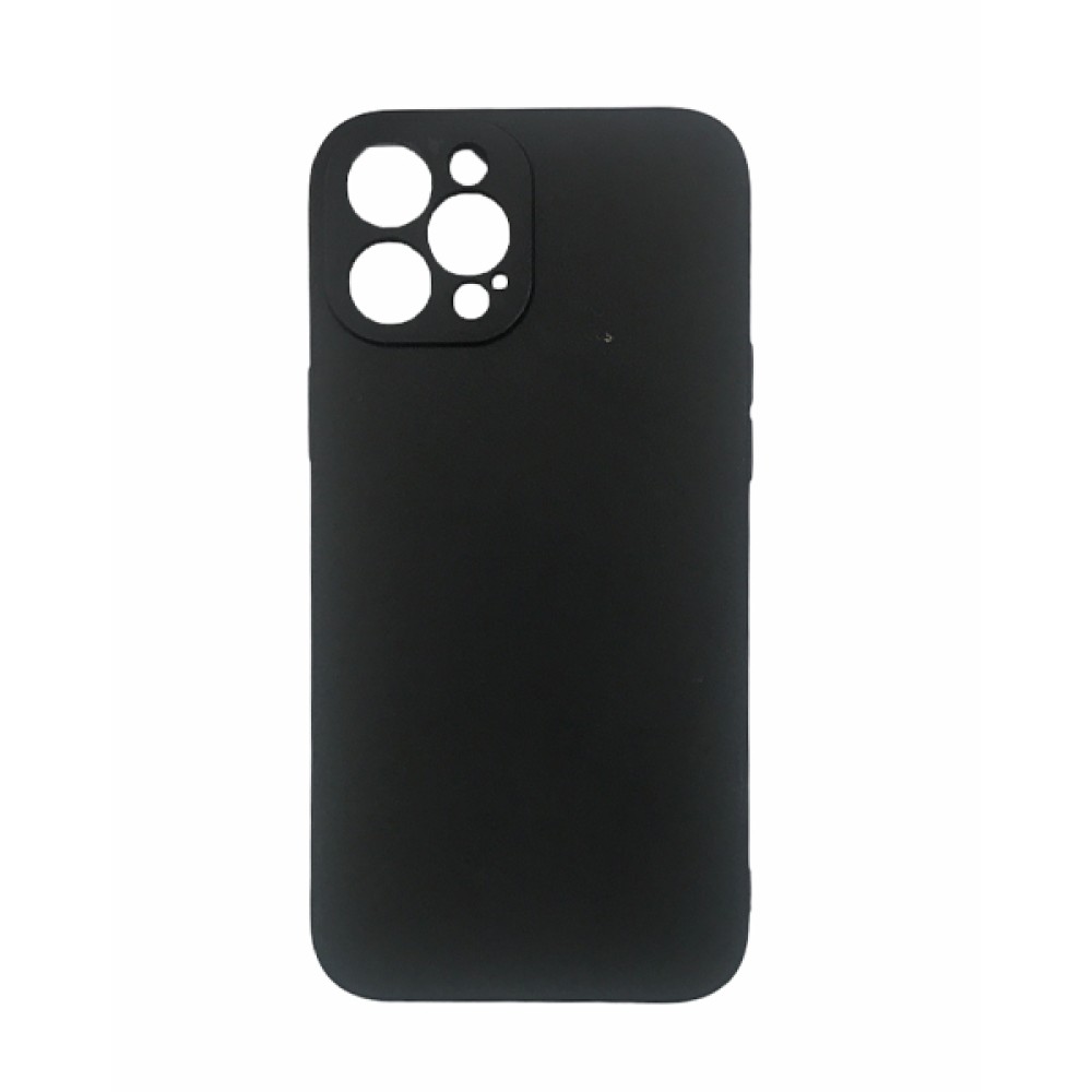 Θήκη TPU Σιλικόνης με Προστασία Κάμερας για iPhone 14 Pro Max - Μαύρο Ματ